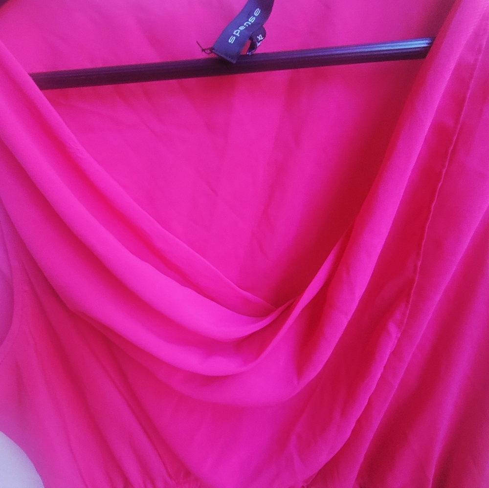 Pink Cowl Sleeveless Women - Picture 5 of 6